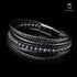 lederarmband lavastein perlen herren vulcano uniqal